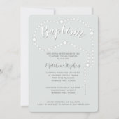 パウダーブルーのバプテスズロザリオ 招待状 (正面)