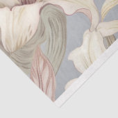 パウダーブルーの背景に美しいユリ 薄葉紙 (詳細)