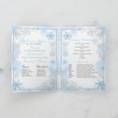 パウダーブルーウィンターワンダーランドキンセアニェラプログラム 招待状 (内部)