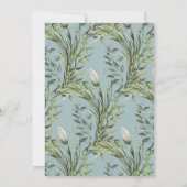 パウダーブルーエアリーボタニカルガーデン誕生日ディナー 招待状 (裏面)