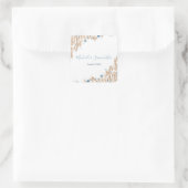 パウダーブルーカントリー結婚フィールド スクエアシール (バッグ)