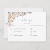 パウダーブルーカントリー結婚フィールド 出欠カード (正面)