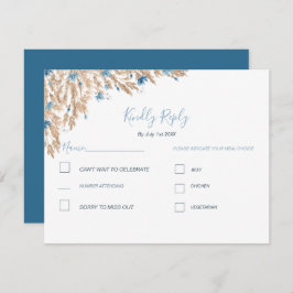 パウダーブルーカントリー結婚フィールド 出欠カード