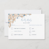 パウダーブルーカントリー結婚フィールド 出欠カード (正面)