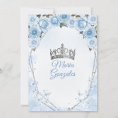 パウダーブルーキンセアニラクラウンバタフライ15アノス 招待状 (裏面)