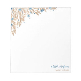 パウダーブルーコーンフラワーフィールドカスタム ノートパッド