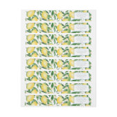 パウダーブルースウィート男の赤ちゃんレモン赤ちゃんシャワー ラップアラウンドラベル (シート)