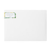 パウダーブルースウィート男の赤ちゃんレモン赤ちゃんシャワー ラップアラウンドラベル (正面)