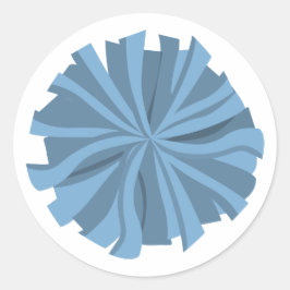 パウダーブルーチアリーダーpom pom ラウンドシール