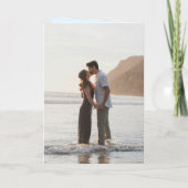 パウダーブルーモダンQRコードエレガントな結婚式 招待状 (裏面)