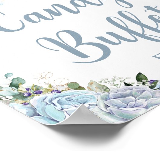 パウダーブルーローズ プリンセス カート キャンディー Buffet ポスター (角)