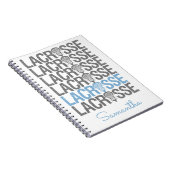 パウダーブルー動揺してラクロスワード ノートブック (右側)