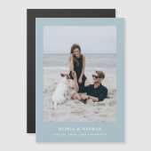 パウダーブルー文字とフォトマグネティック保存日 (正面/裏面)