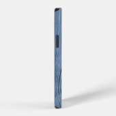 パウダーブルー木目 iPhoneケース (右側面)