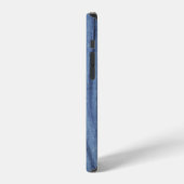 パウダーブルー木目 iPhoneケース (左側面)
