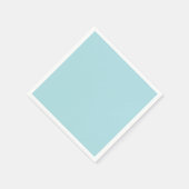 パウダーブルー無地の スタンダードカクテルナプキン (角)