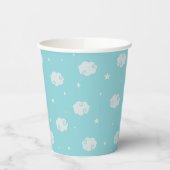 パウダーブルー – 雲の紙カップ 紙コップ (左)