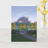 "パウダーホーン公園ガゼボ" お見舞いカード カード (黄色い花)