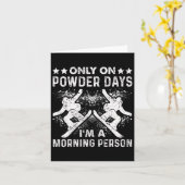 パウダーヴィンテージのみのスノーボード日 カード (黄色い花)