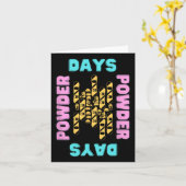 パウダー日スノーボーディングパークスキーリフトアウトドア カード (黄色い花)