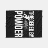 パウダー1を誘発したスノーボード フリースブランケット (正面(横))