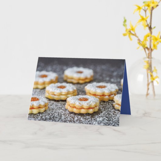 パウダー クッキー カード (黄色い花)
