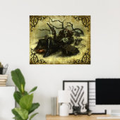 「パウダー&ボーン」 ポスター (ホームオフィス)