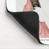 パウダ日本のーを塗る女性 – Goyo Hashiguchi マウスパッド (コーナー)