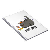 パウトム かわいい秋の子猫ちゃんのジョーク ノートブック (右側)