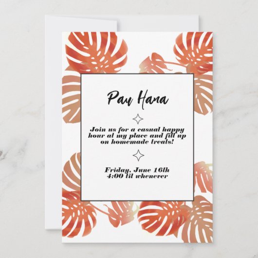 パウハナ招待状 招待状 (正面)