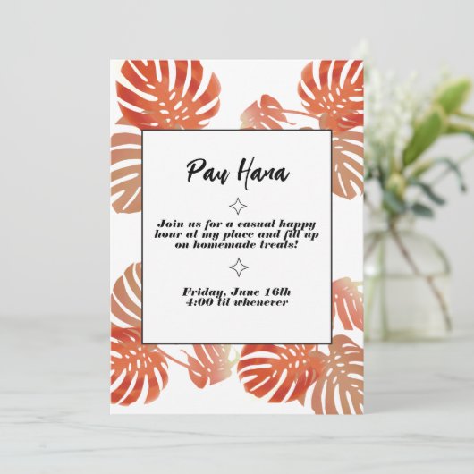 パウハナ招待状 招待状 (スタンド正面)