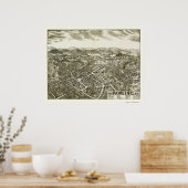 パウリング、NYパノラママップ – 1909 ポスター (キッチン)