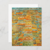 パウル・クレーのハイウェーおよびわき道の招待状 招待状 (正面/裏面)