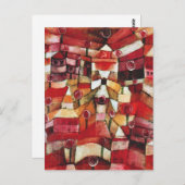 パウル・クレーのバラ園の郵便はがき ポストカード (正面/裏面)