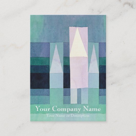 パウル・クレーの名刺による家 名刺 (正面)