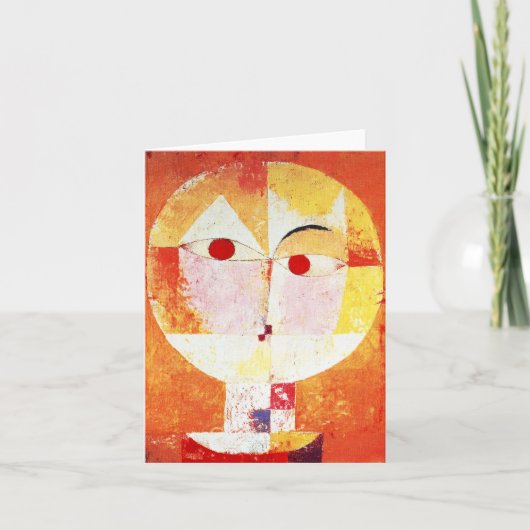 パウル・クレーのSenecioのメッセージカード カード (正面)