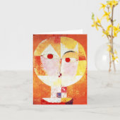 パウル・クレーのSenecioのメッセージカード カード (黄色い花)