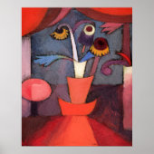 パウル・クレー作品「秋の花」 ポスター (正面)