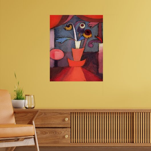 パウル・クレー作品「秋の花」 ポスター (リビング2)