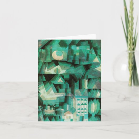 パウル・クレー夢都市メッセージカード カード (正面)