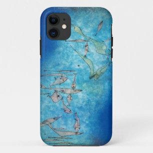 パウル・クレー著抽象的な魚 iPhone 11 ケース