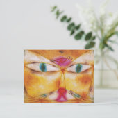 パウル・クレー著猫及び鳥 ポストカード (スタンド正面)