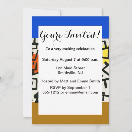 パウル・クレー リッチハーバー 抽象表現主義 招待状 (正面)