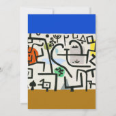 パウル・クレー リッチハーバー 抽象表現主義 招待状 (裏面)