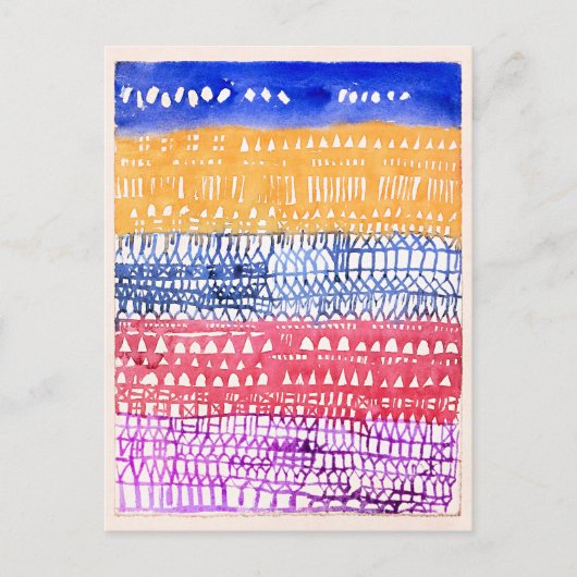 パウル・クレー - 古い街 ポストカード (正面)