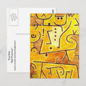 パウル・クレー-赤いベスト ポストカード (正面/裏面)