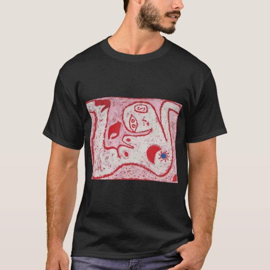 パウル・クレー Strahlung Und Rotation ( 抽象的なパターン Tシャツ (正面)