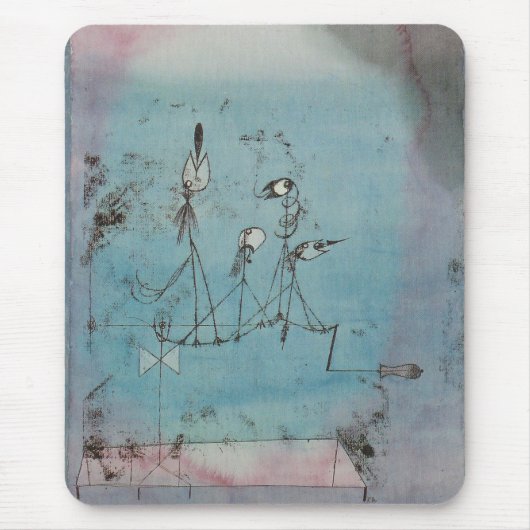 パウル・クレーTwittering機械マウスパッド マウスパッド (正面)