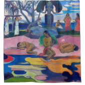 パウル・ゴーギャン – 神の日/マハナのアトゥア シャワーカーテン (正面)