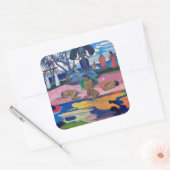 パウル・ゴーギャン – 神の日/マハナのアトゥア スクエアシール (封筒)